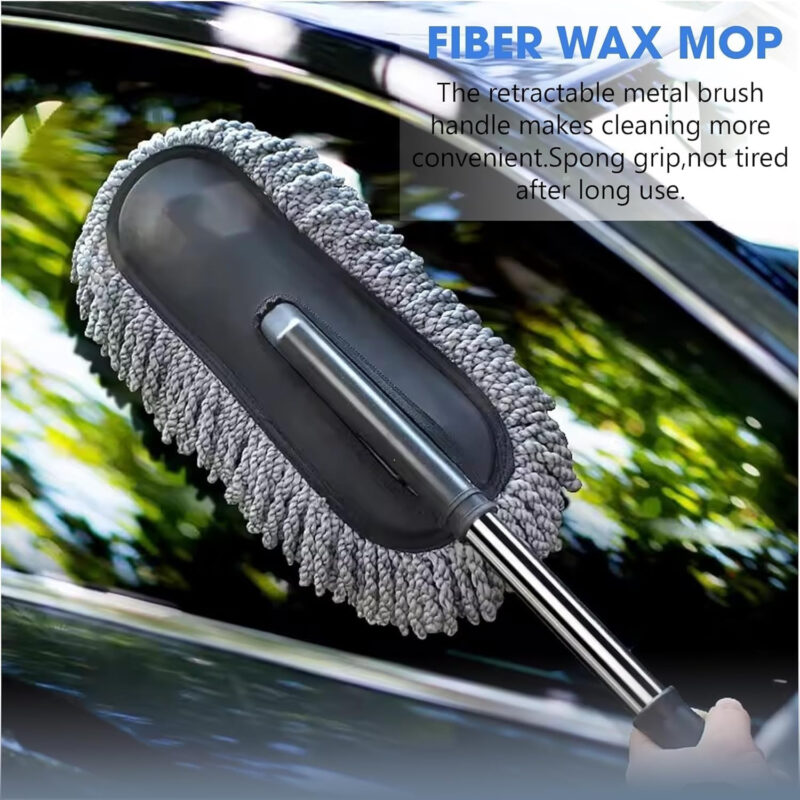 Extendable Microfiber Car Duster – Vehicle Cleaning Tool - Image 3