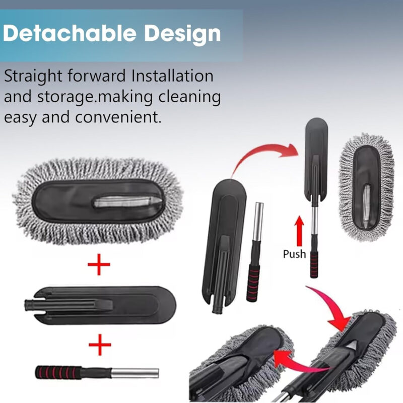 Extendable Microfiber Car Duster – Vehicle Cleaning Tool - Image 4