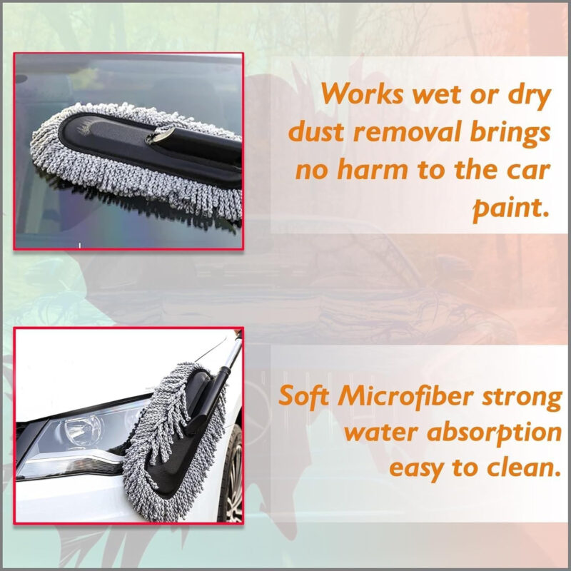 Extendable Microfiber Car Duster – Vehicle Cleaning Tool - Image 6