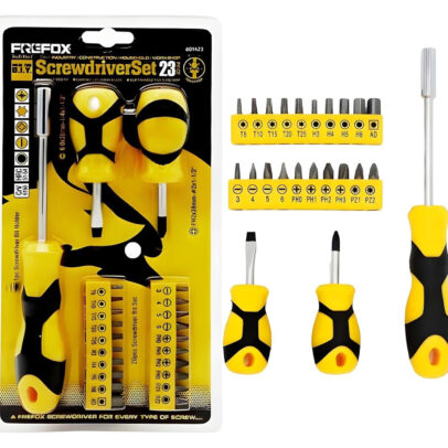 23-Pc Ratchet Screwdriver Set with Magnetic Bit Holder