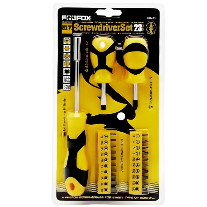 23-Pc Ratchet Screwdriver Set with Magnetic Bit Holder - Image 3