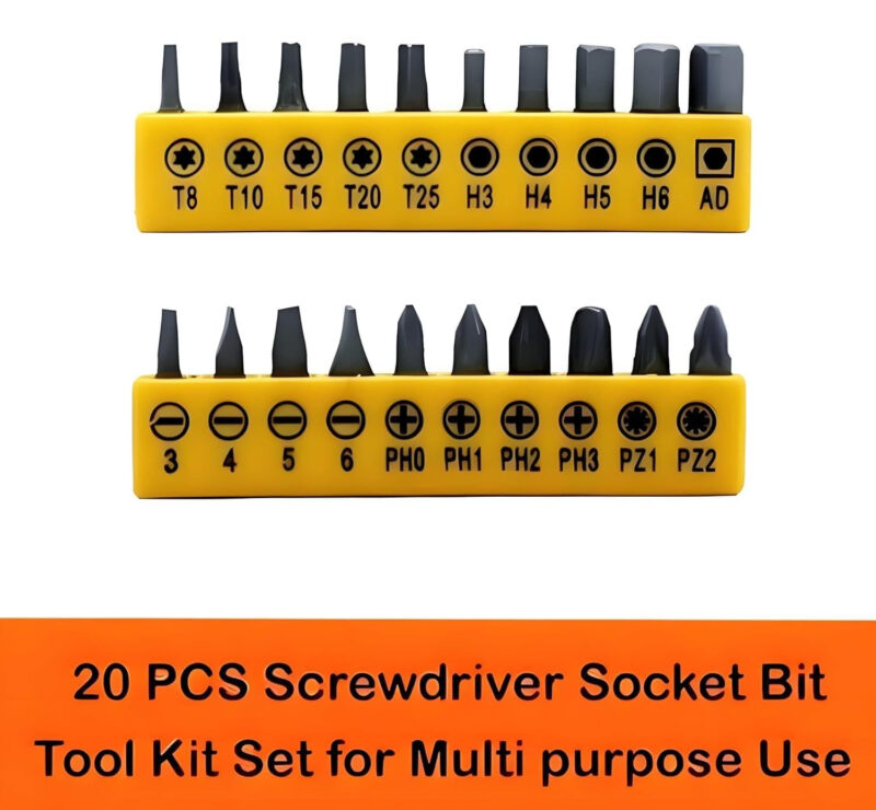 23-Pc Ratchet Screwdriver Set with Magnetic Bit Holder - Image 6