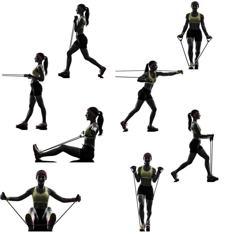 Double Toning Tube Resistance Band – Heavy Duty Full Body Workout with Grip Handles - Image 3