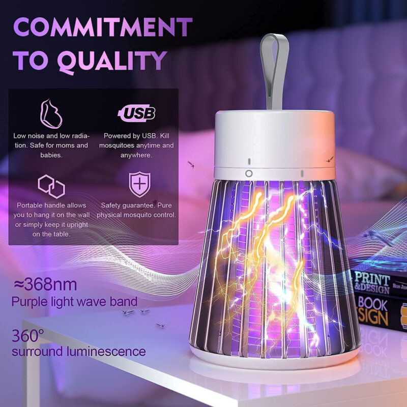USB Mosquito Killer Lamp – Silent Electric Insect Trap for Home & Office - Image 4