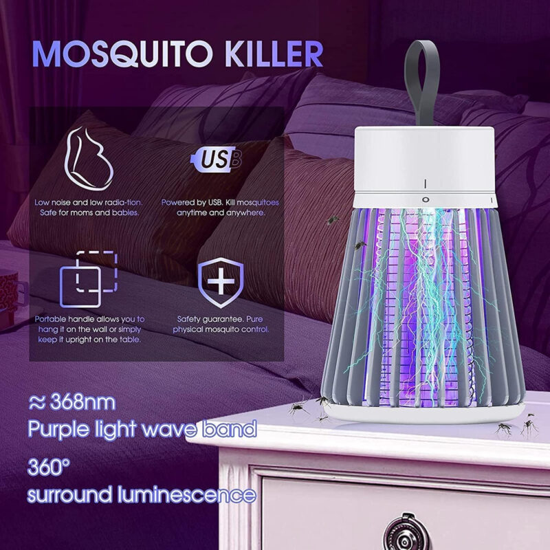 USB Mosquito Killer Lamp – Silent Electric Insect Trap for Home & Office - Image 9