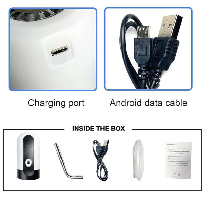 Portable Electric Water Dispenser Pump – USB Rechargeable Bottle Pump for Gallon Jars - Image 3