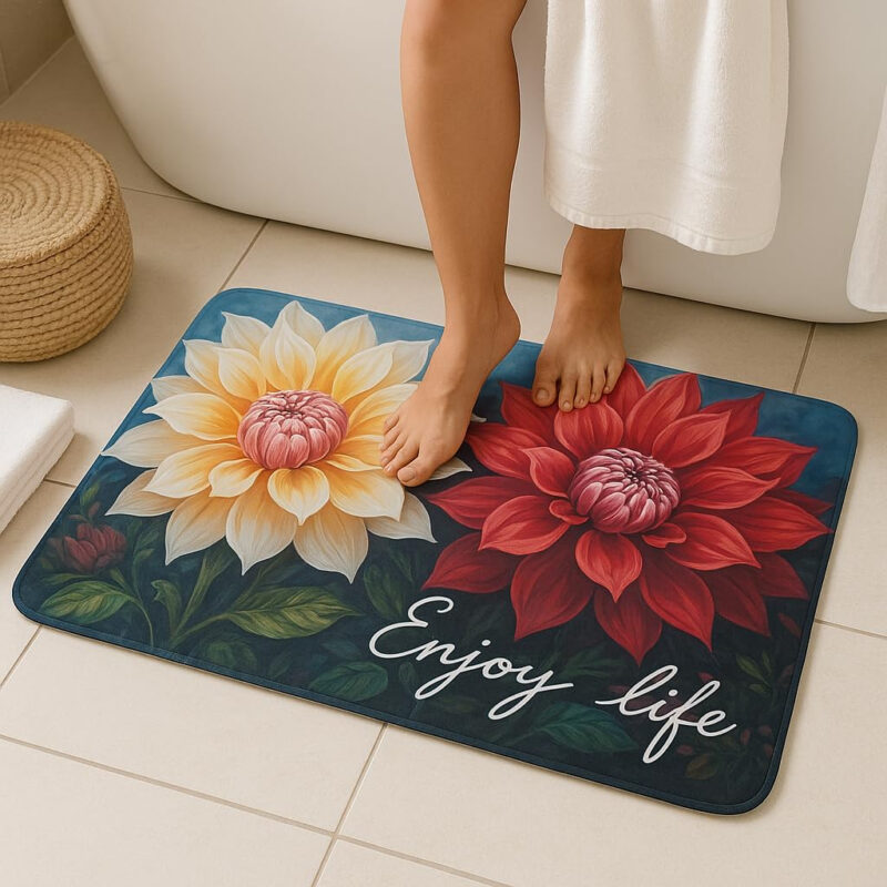 DevaDecor Super Absorbent Floor Mat – Perfect for Bathrooms, Doormats, and Office Spaces! Soft Cushion Mat with Quick Dry Dirt Barrier| 4.5mm Thick (40x60cm) - Image 8