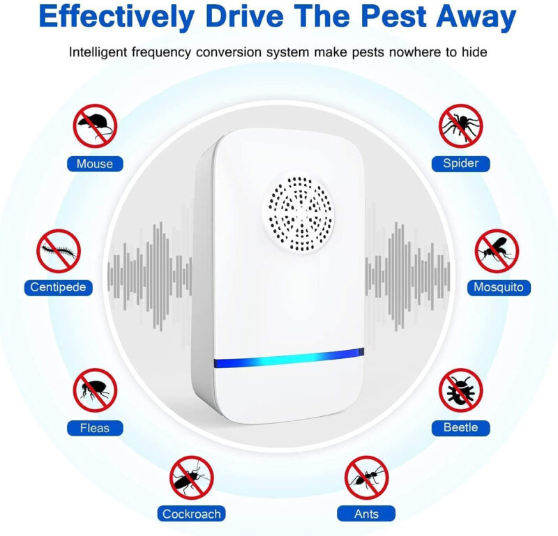DEVADECOR Ultrasonic Pest Repeller, Silent Electronic Pest Repellent Plug in Indoor Pest Control, Insect Mosquito Killer Machine, Mosquito Repellent for House,Lizard, Rat, Cockroach - Image 8