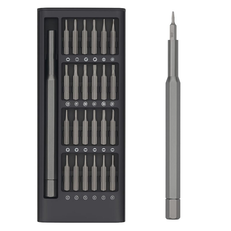 DEVADECOR 46Pcs 1/4” Drive Socket Wrench Set, Metric 4-14mm Cr-V Sockets & S2 Bits, Ratchet Handle, Extension Bars, Chrome Vanadium Steel Mechanic Tool Kit for Car, Bike,Garage Auto Repair (Black) - Image 14