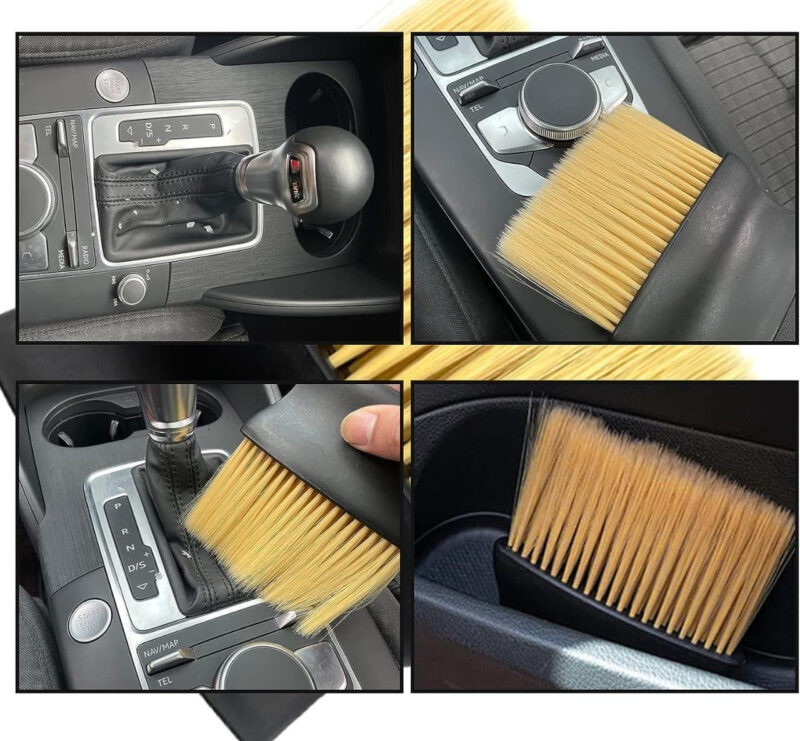 DEVADECOR Auto Interior Dust Brush, Car Cleaning Brushes Duster, Soft Bristles Detailing Brush Dusting Tool for Automotive Dashboard, Air Conditioner Vents, Leather, Computer,Scratch Free - Image 6