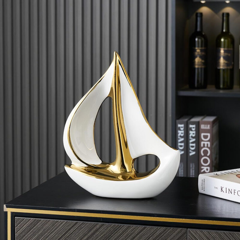 ASW Abstract Thinker Sculpture Set, White Resin Decorative Figurines, Modern Art Home Decor, 3-Piece - Image 88
