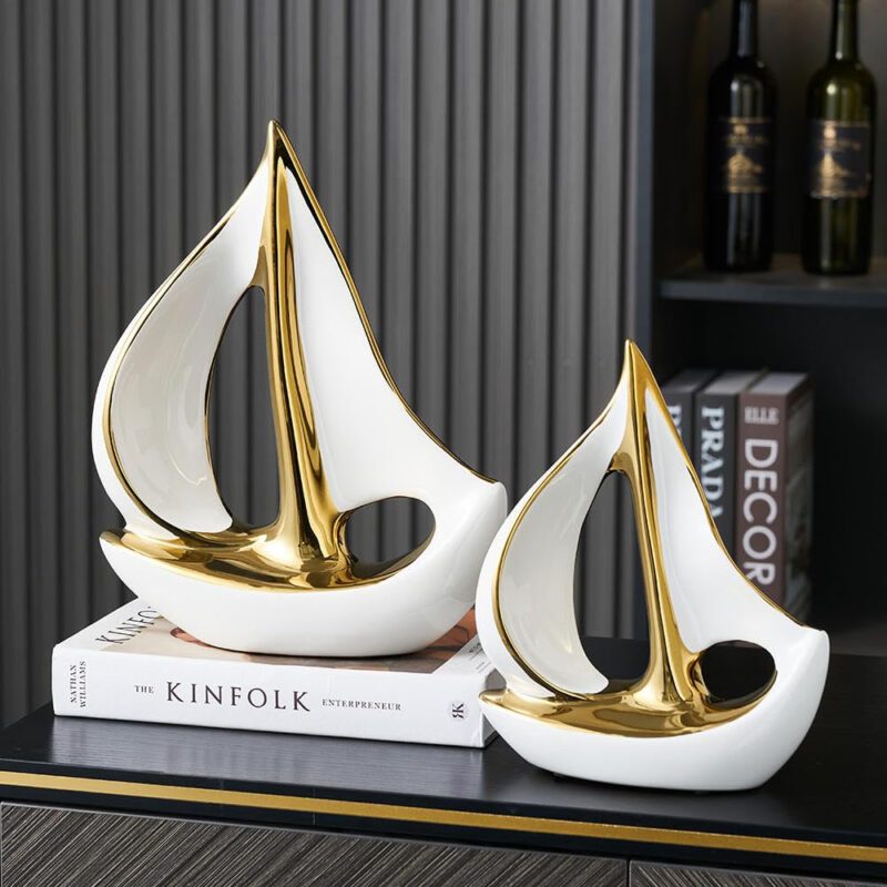 ASW Abstract Thinker Sculpture Set, White Resin Decorative Figurines, Modern Art Home Decor, 3-Piece - Image 89