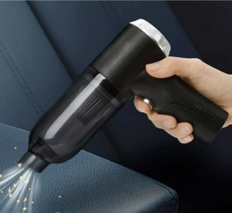 C.HERRY 3IN1 Portable Car Vacuum Cleaner with Blower | USB Rechargeable Wireless Handheld Car Vacuum Cleaner Traveling, Camping Reusable,Portable,Rechargeable (Vacuum with Blower) - Image 2